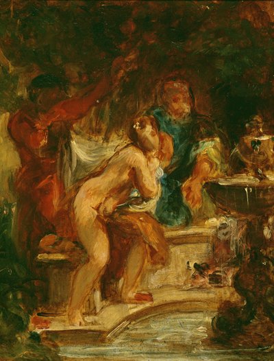 Susana en los baños de Ferdinand Victor Eugene Delacroix